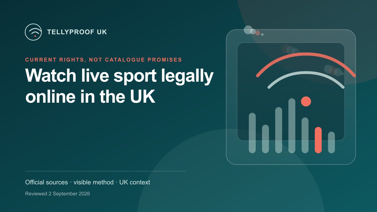 A fixture list split between official UK sports broadcasters and streaming services